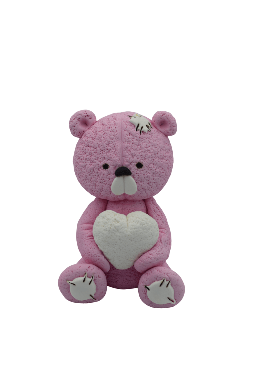 Roza medvedek s srčkom